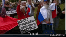 Russia Grandma GIF - Russia Grandma Protest GIFs