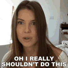Oh I Really Shouldnt Do This Amanda Cerny GIF - Oh I Really Shouldnt Do This Amanda Cerny I Should Not Do This GIFs