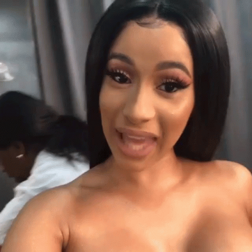 tongue,playful,mischievous,bleh,tease,rapper,Cardi B,gif,animated gif,gifs,...