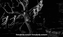 Everybody Scream! GIF - The Nightmare Before Christmas Tree Everybody Scream GIFs
