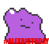 Alex Birthday Ditto Sticker - Alex Birthday Ditto Alex Stickers