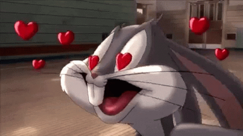 In Love Bugs Bunny GIF - In Love Bugs Bunny Hearts - Descubre &amp; Comparte GIFs