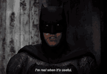 Justice League Batman GIF - Justice League Batman Im Real When Its Useful GIFs
