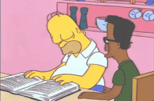 library simpsons