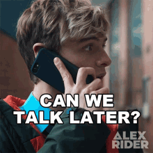 Can We Talk Later Alex Rider GIF - Can We Talk Later Alex Rider Ill Call You Later GIFs