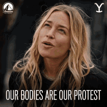 Our Bodies Are Our Protest Summer Higgins GIF - Our Bodies Are Our Protest Summer Higgins Piper Perabo GIFs