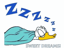 Donald Duck Sleeping GIF - Donald Duck Sleeping Sweet Dreams GIFs