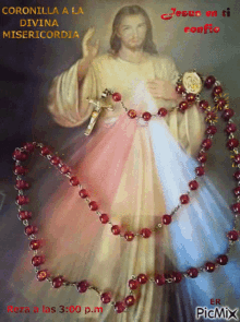 Coronilla De La Divina Misericordia Chaplet Of Divine Mercy GIF - Coronilla De La Divina Misericordia Chaplet Of Divine Mercy Jesus Christ GIFs