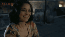 laughing marion cotillard marianne beausejour allied thats funny