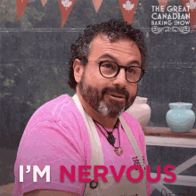 Im Nervous Steve GIF - Im Nervous Steve The Great Canadian Baking Show GIFs