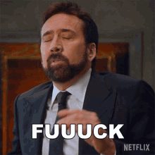 Fuuuck Nicolas Cage GIF - Fuuuck Nicolas Cage History Of Swear Words GIFs