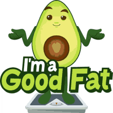 im a good fat avocado adventures joypixels im fat im so fat