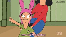 I Will See You In Hell Bobs Burgers GIF - I Will See You In Hell Bobs Burgers Louise GIFs
