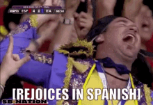 rejoices in spanish