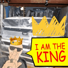 Iam The King Mattress GIF - Iam The King Mattress Nevinwebster GIFs