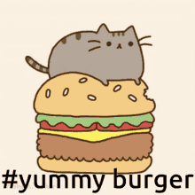 Burger Yummy GIF - Burger Yummy Cat GIFs