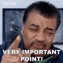 Very Important Point Neil Degrasse Tyson GIF - Very Important Point Neil Degrasse Tyson Startalk GIFs