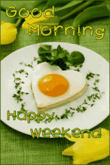 Good Morning Heart Egg GIF - Good Morning Heart Egg Happy Weekend GIFs