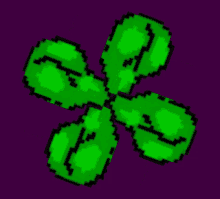 Four Leaf Clover Spin GIF - Four Leaf Clover Spin Green GIFs