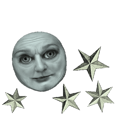Colin Raff Grotesque Sticker - Colin Raff Grotesque Moon Stickers