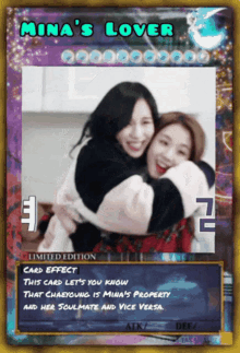 Twice Twice Mi Chaeng Card GIF - Twice Twice Mi Chaeng Card Mi Chaeng Card GIFs