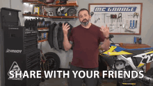 Share With Your Friends Justin Dawes GIF - Share With Your Friends Justin Dawes Motorcyclist GIFs