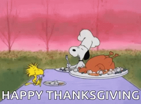 Happy Thanksgiving Eating GIF - Happy Thanksgiving Eating Snoopy GIFs
