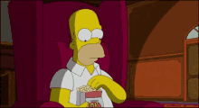 The Simpsons Homer Simpson GIF - The Simpsons Homer Simpson Popcorn GIFs