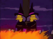 Witch Simpsons GIF - Witch Simpsons Burnthewitch GIFs