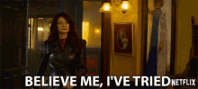 believe me ive tried michelle gomez mary wardell chilling adventures of sabrina i tried