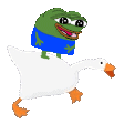 Goose Pepe The Frog Sticker - Goose Pepe The Frog Short Stickers