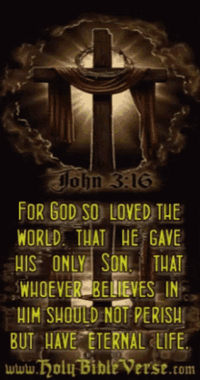 Bible Verse John316 GIF - Bible Verse John316 Crucifix GIFs