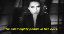 Killed Eighty People Scarlett Johansson GIF - Killed Eighty People Scarlett Johansson GIFs
