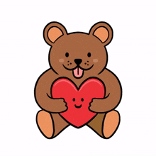 animal cute heart bear teddy