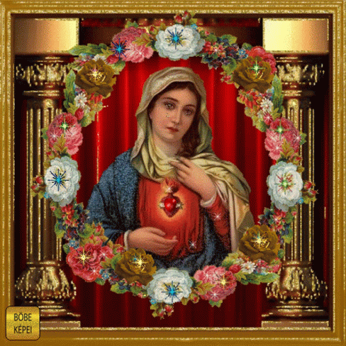 Szentek Jézusáldás Ima Heart GIF - Szentek Jézusáldás Ima Heart Religion GIFs