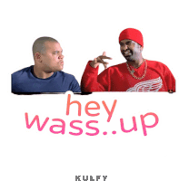 Hey Wass Up Sticker Sticker - Hey Wass Up Sticker Whats Up Stickers