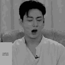 Jungkook Black And White Jungkook Sleep GIF - Jungkook Black And White Jungkook Sleep Jungkook GIFs