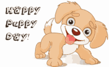 Cute Puppy Happy Day GIF - Cute Puppy Happy Day Puppy Day GIFs