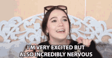 Im Very Excited But Also Incredibly Nervous Fiona Frills GIF - Im Very Excited But Also Incredibly Nervous Fiona Frills Frilliance GIFs