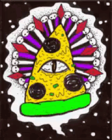 Rainbow Illuminati Pizza GIF - Illuminati Pizza GIFs