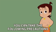 You Can Take The Following Precautions Keep Yourself Safe From Virus GIF - You Can Take The Following Precautions Keep Yourself Safe From Virus Chhota Bheem GIFs