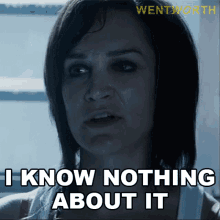 I Know Nothing About It Franky Doyle GIF - I Know Nothing About It Franky Doyle Wentworth GIFs