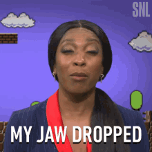 My Jaw Dropped Saturday Night Live GIF - My Jaw Dropped Saturday Night Live I Was Shook GIFs