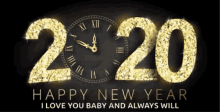 Happy New Year Happy2020 GIF - Happy New Year Happy2020 Clock GIFs