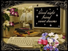 Good Night Friend Sweet Dreams GIF - Good Night Friend Sweet Dreams Online Friends GIFs