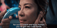 for such a warm and fuzzy human youve got very cold hands philippa georgiou star trek discovery cold human hands are you scared