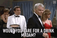 Would You Care For A Drink Madam Want Some Drink GIF - Would You Care For A Drink Madam Want Some Drink Offering GIFs