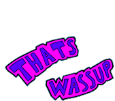 Thats Wassup Neon Letters Sticker - Thats Wassup Neon Letters Stickers