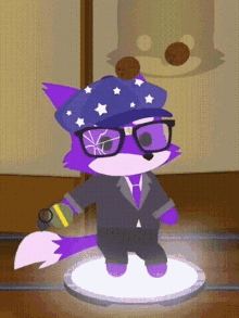 fitz fox purple animal juggling