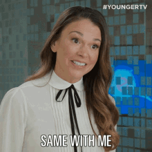 Same With Me Liza Miller GIF - Same With Me Liza Miller Younger GIFs